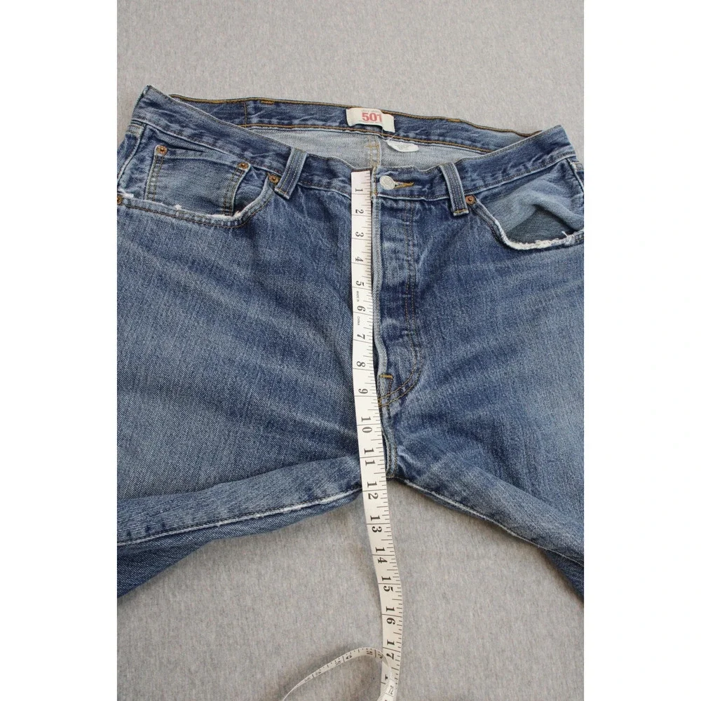 Levis‎ 501 Jeans Mens 38 X 30 Blue 100% Cotton Straight Leg Button Fly